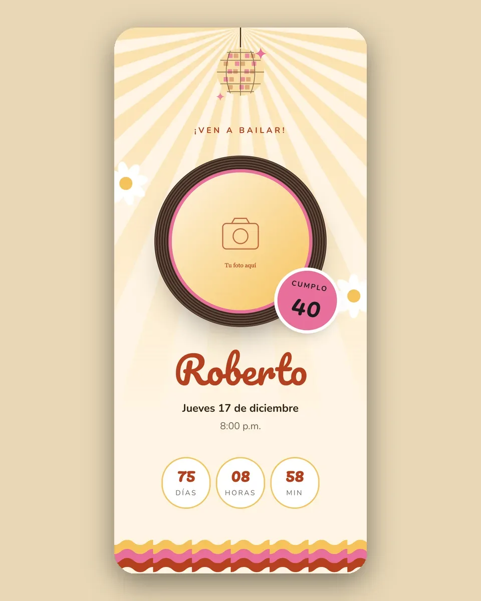 Diseño Fiebre disco