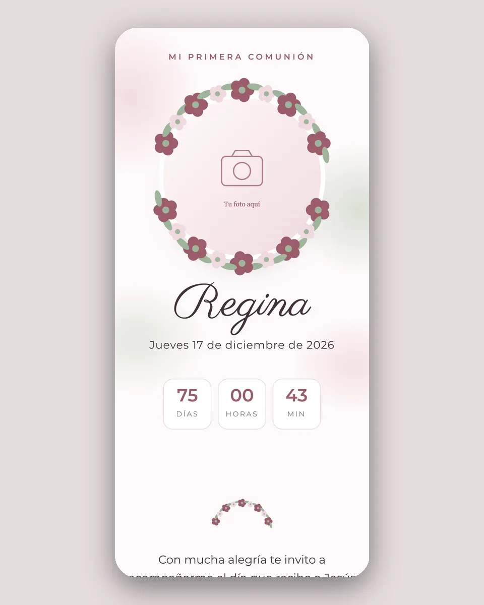 Diseño Corona de flores
